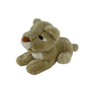 Chosun International Lioness Plush 12" Stuffed Toy Tan Laying Lion